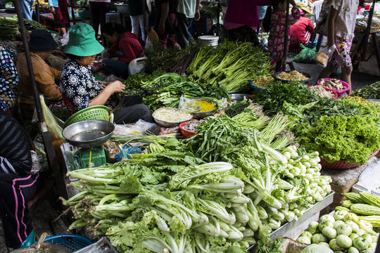 Kambodscha, Centralmarkt in Pnom Penh.