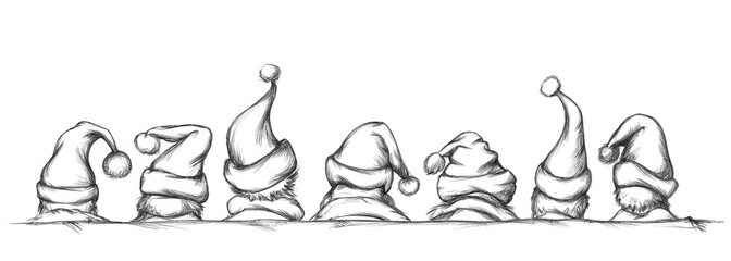 Weihnachtliche Zipfelm&uuml;tzen