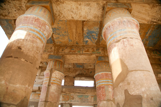 big columns in Karnak Temple