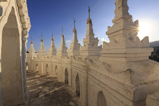 Myanmar (Burma), Mandalay, Mingun, Hsinbyume Paya Buddhist Stupa