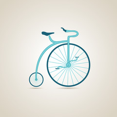 Circus bike. Vector illustration