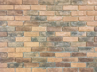 Closeup surface brick pattern at old stone brick wall texture background