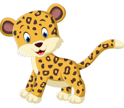 Cute leopard cartoon