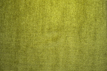 Green cushion fabric surface