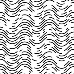 Seamless Wave and Stripe Pattern