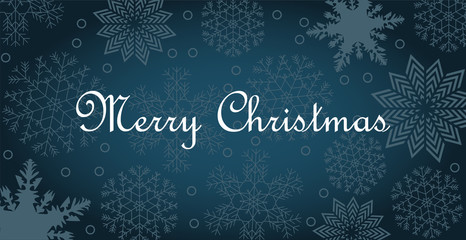 Christmas background with snowflakes