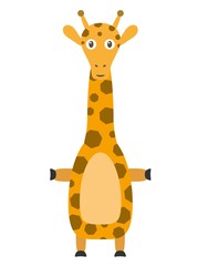 Fototapeta na wymiar Funny giraffe character