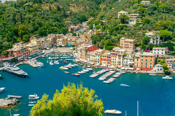 Fototapeta na wymiar Portofino. The resort town in Liguria.