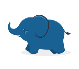 icon elephant design isolated vector illustration eps 10