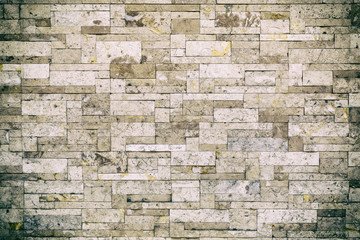Brick wall textured pattern background with retro style