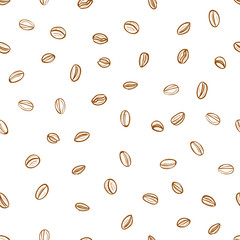 Hand drawn coffee pattern