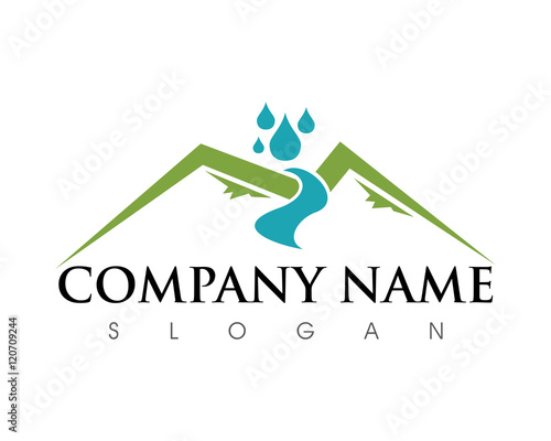 "Water Mountain Logo" Stock image and royalty-free vector files on Fotolia.com - Pic 120709244
