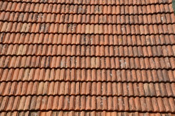 Roof tiles of old house.