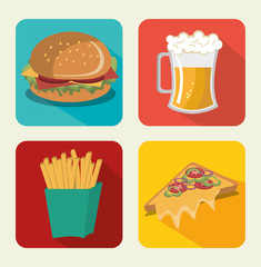 cartoon fast food design design vector illustration eps 10