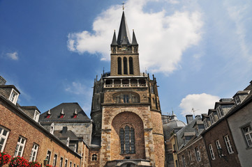 Fototapeta Aquisgrana (Aachen), duomo e cappella Palatina - Germania obraz