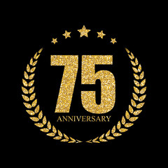 Template Logo 70 Years Anniversary Vector Illustration