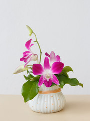 Boquet of orchid flowers.