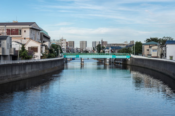 Fototapeta na wymiar 大田区　呑川の風景