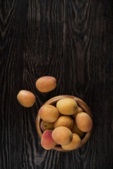 orange fresh apricots