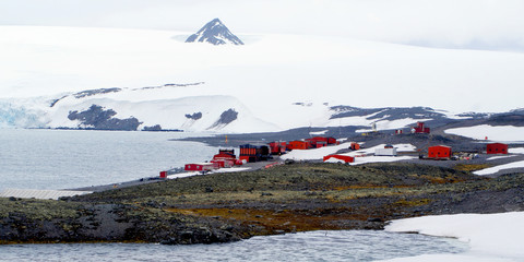 antarctica landscape background view © josemagon