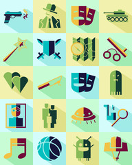 color cinema genre icon