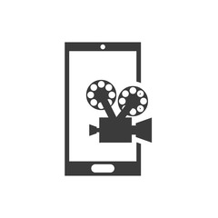 cinema online technology icon vector illustration design