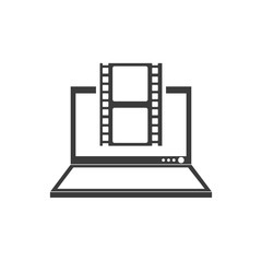 Obraz premium cinema online technology icon vector illustration design