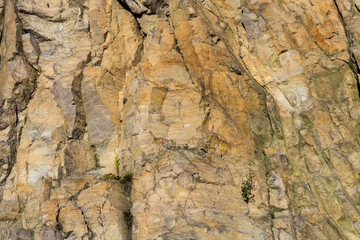 Background and texture - quarry, stone, rock face.