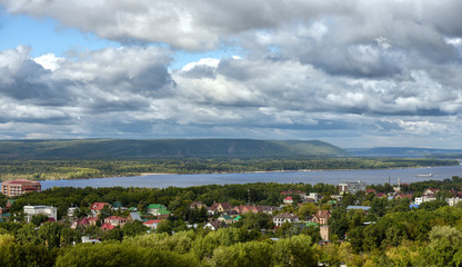 Fototapeta na wymiar Samara city suburb