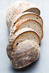 Fresh rustic style bread with pastry.