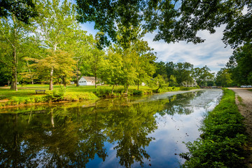 Obraz premium The C & O Canal, at Chesapeake & Ohio Canal National Historical