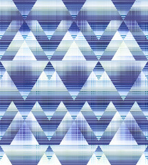 abstract geo triangles and stripes pattern - seamless background