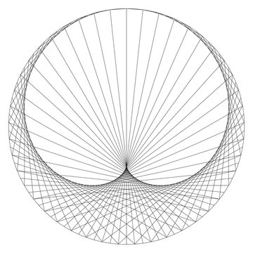 Cardioid - sinusoidal spiral - mathematical plane curve.