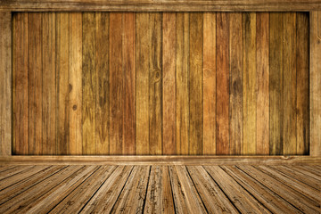 empty wooden room