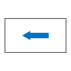 Blue arrow button. Vector illustration of right and wrong decision arrows signsector illustration, it is easy to edit and change. Vector illustration of right decision arrows signs.