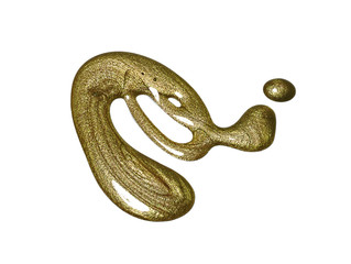 Nail polish isolated on white 