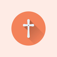cross icon. flat style