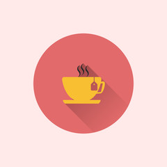 tea icon. flat style