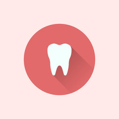 tooth icon. flat style