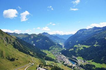 Naklejka na ściany i meble Gotthard pass, Switzerland