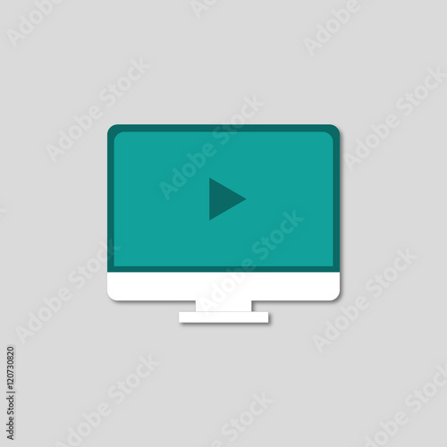 "Computer screen vector illustration" Stock image and royalty-free