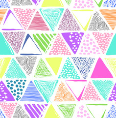cute triangle print - seamless background
