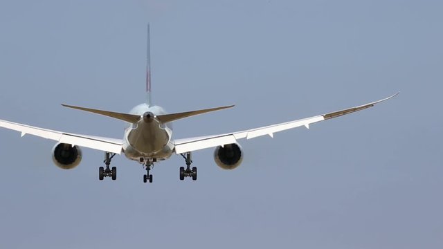 Airline jet landing