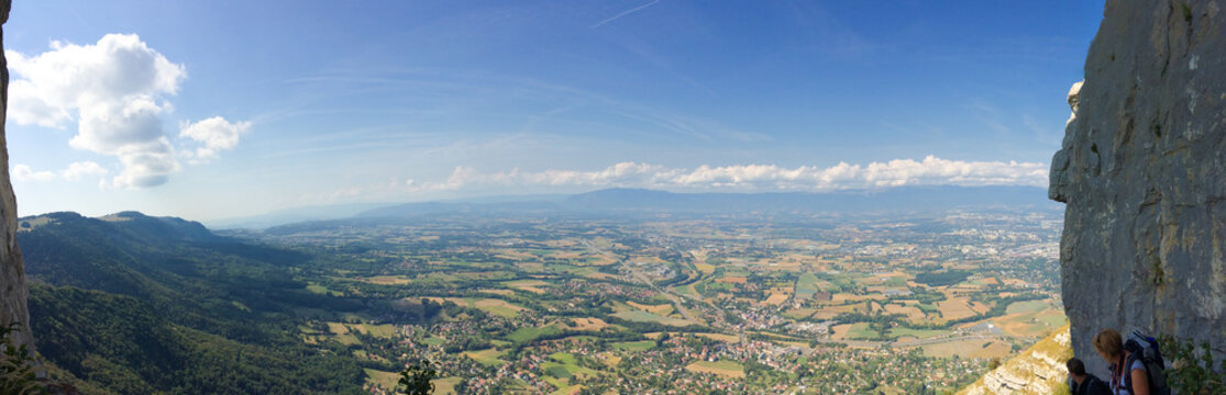 Blick vom Corraterie am  Mont Sal&egrave;ve auf Genf