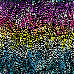 colorful leopard spots ~ seamless background