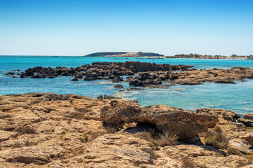 Crete, Greece: beach in Elafonisi or Elafonissi lagoon