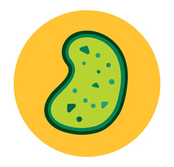 Bacteria virus vector icon