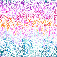 colorful leopard spots - seamless background