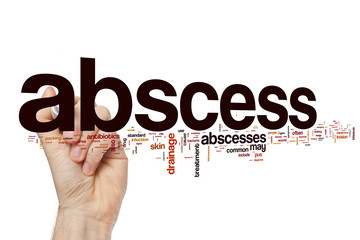 Abscess word cloud concept