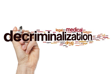 Decriminalization word cloud